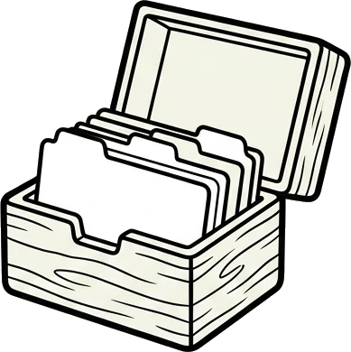 your card index – everything Ostler has filed